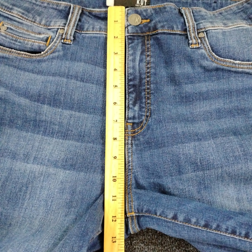 KUT from the Kloth Natalie Bootcut Jeans Womens 14 Blue High Rise Fab Ab Denim - Picture 4 of 11